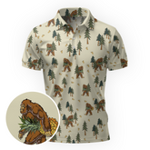 Maxcorners Sasquatch Foraging Trip Golf Polo Shirt