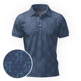 Maxcorners Stealth Walker Grid Golf Polo Shirt