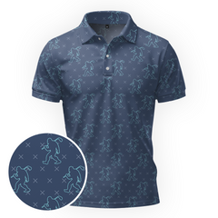 Maxcorners Stealth Walker Grid Golf Polo Shirt