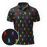 Maxcorners Neon Steps Society Golf Polo Shirt