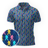 Maxcorners On Repeat - Neon Crowd Golf Polo Shirt
