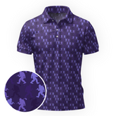 Maxcorners On Repeat - Violet Loop Golf Polo Shirt
