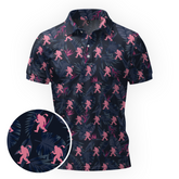 Maxcorners Dark Tropic Silhouette Golf Polo Shirt