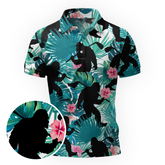 Maxcorners Jungle Noir Escape Golf Polo Shirt
