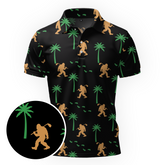 Maxcorners Tropical Footprints Club Golf Polo Shirt