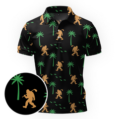 Maxcorners Tropical Footprints Club Golf Polo Shirt