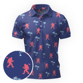 Maxcorners Midnight Island Steps Golf Polo Shirt