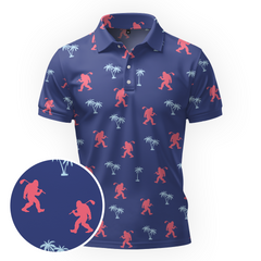 Maxcorners Midnight Island Steps Golf Polo Shirt