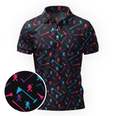 Maxcorners Neon Fairway Riot Golf Polo Shirt