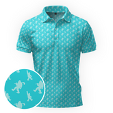 Maxcorners Bigfoot Overload - Seafoam Golf Polo Shirt