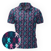 Maxcorners On Repeat - Teal Frequency Golf Polo Shirt
