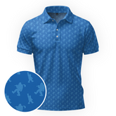 Maxcorners Bigfoot Overload - Coastal Blue Golf Polo Shirt