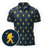 Maxcorners Golden Fairway Walker Golf Polo Shirt