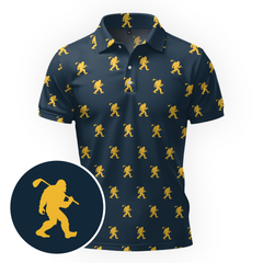Maxcorners Golden Fairway Walker Golf Polo Shirt