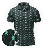 Maxcorners On Repeat - Pine Grid Golf Polo Shirt