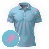 Maxcorners Bubblegum Fairway Walk Golf Polo Shirt