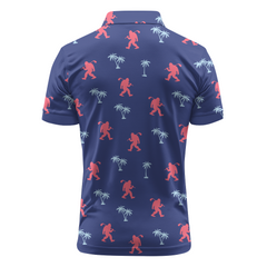 Maxcorners Midnight Island Steps Golf Polo Shirt