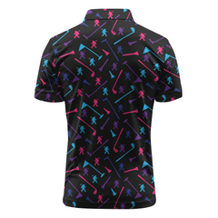 Maxcorners Neon Fairway Riot Golf Polo Shirt
