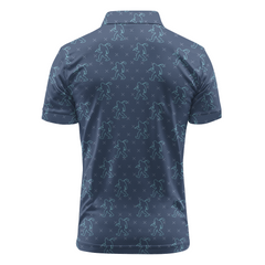 Maxcorners Stealth Walker Grid Golf Polo Shirt