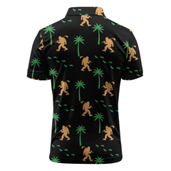 Maxcorners Tropical Footprints Club Golf Polo Shirt