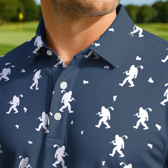 Maxcorners Silent Bigfoot Club Golf Polo Shirt