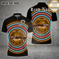Maxcorners Darts Shirt Neon Lips Ice Glow Multioptions Personalized Name, Team Name Unisex 3D Shirt (4 Colors)