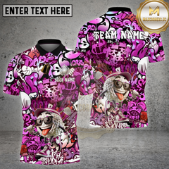 Maxcorners Golf Blue Graffiti Cool Cartoon Ball Street Art Multi Options Personalized Name, Team Name 3D Shirt