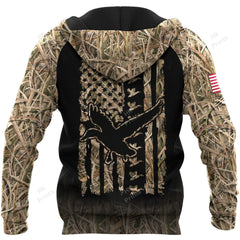 Maxcorners Ripped American Flag Duck Hunting Apparels