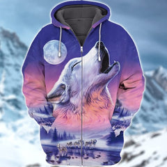 Maxcorners Purple Wolf Painting