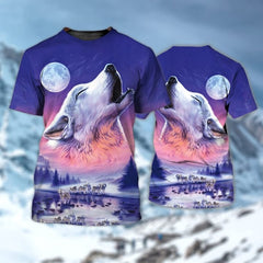 Maxcorners Purple Wolf Painting