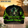 Maxcorners Hunting Green Black Born To Hunt Personalized 3D Cap