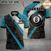 Maxcorners Billiards Ball 8 Cyber Camo Carbon Fiber Personalized Name Shirt (4 Colors)