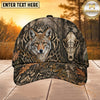 Maxcorners Hunting Skull Target Woodland Camo Personalized 3D Cap
