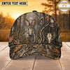 Maxcorners Hunting Skull Target Woodland Camo Personalized 3D Cap