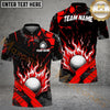 Maxcorners Golf Grunge Flame Personalized Name, Team Name 3D Shirt (6 Colors)