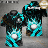 Maxcorners Golf Grunge Flame Personalized Name, Team Name 3D Shirt (6 Colors)