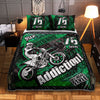 Maxcorners Motocross 31 Multicolor Option Personalized Bedding Set