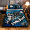 Maxcorners Motocross 31 Multicolor Option Personalized Bedding Set
