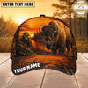 Maxcorners Hunting Skull Hunter Orange Sunset Personalized 3D Cap