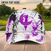 Maxcorners Golf Hexagon Splash Golfer Ball Graphic Personalized Name 3D Classic Cap