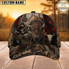 Maxcorners Hunting Skull Bowhunter Red Stripe Camo Personalized 3D Cap