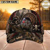 Maxcorners Hunting Skull Bowhunter Red Stripe Camo Personalized 3D Cap