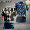 Maxcorners Darts Cosmic Galaxy Lightning Dartboard Multiple Options Personalized Name, Team Name 3D Shirt