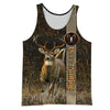 Maxcorners Deer Hunting Brown Camo Custom Name Shirt 3D All Over Printed Clothes