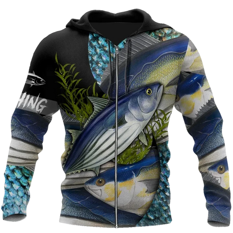 Maxcorners SALTWATER Fishing 3D Hoodie