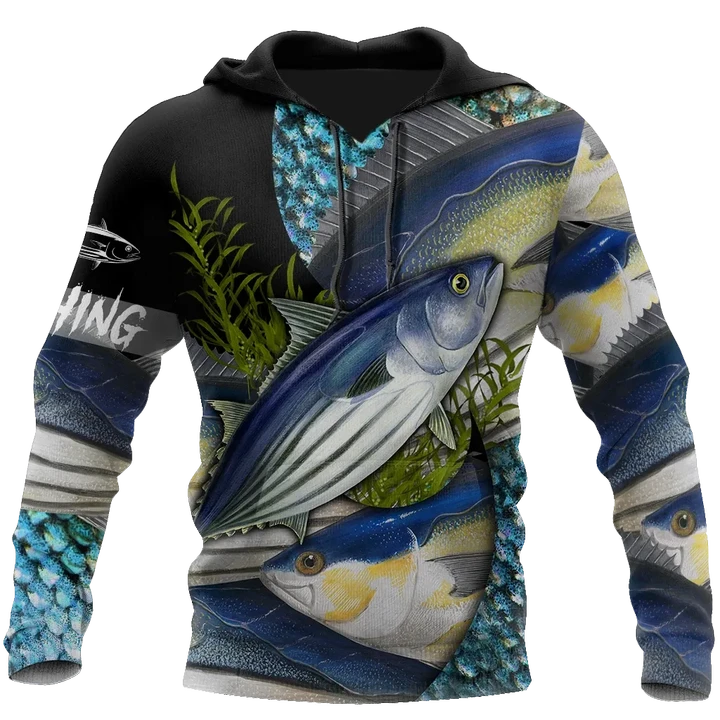 Maxcorners SALTWATER Fishing 3D Hoodie