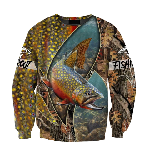 Maxcorners TROUT-SALMON Fishing 3D Hoodie