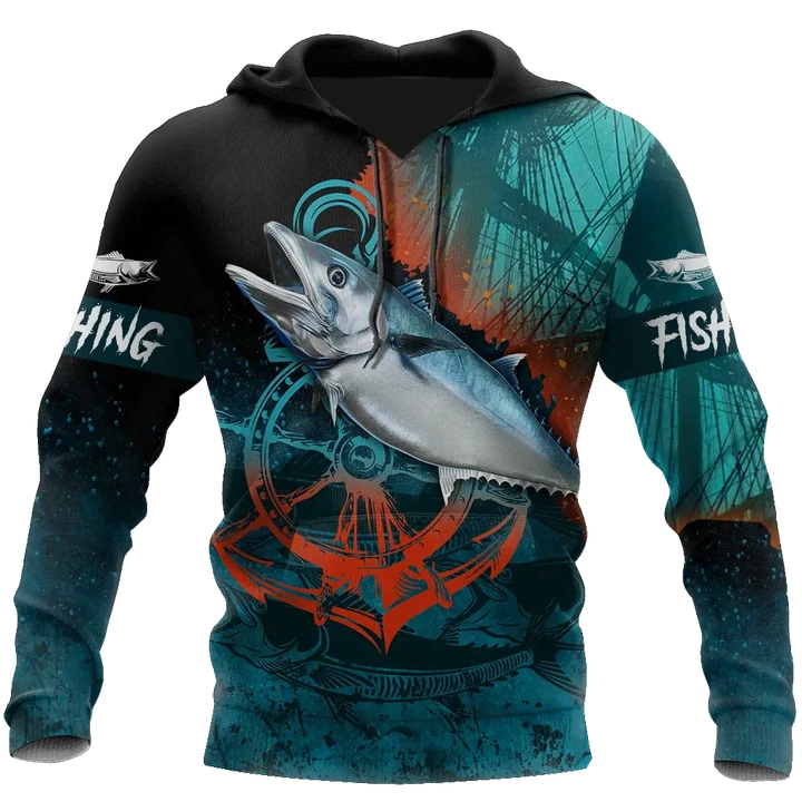 Maxcorners OCEAN Fishing 3D Hoodie