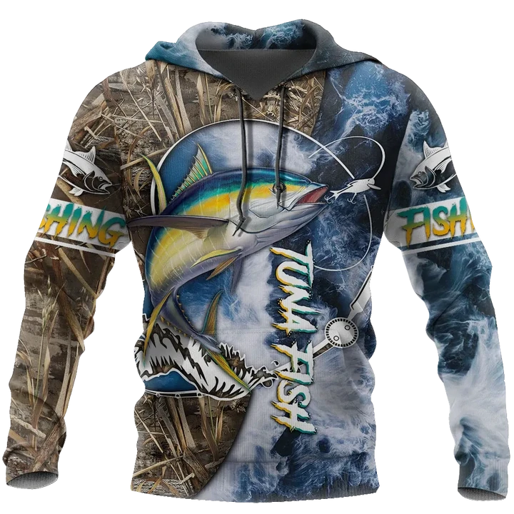 Maxcorners LIFE TUNA Fishing 3D Hoodie