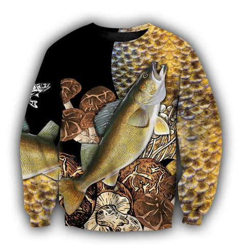 Maxcorners WALLEYE Fishing 3D Hoodie